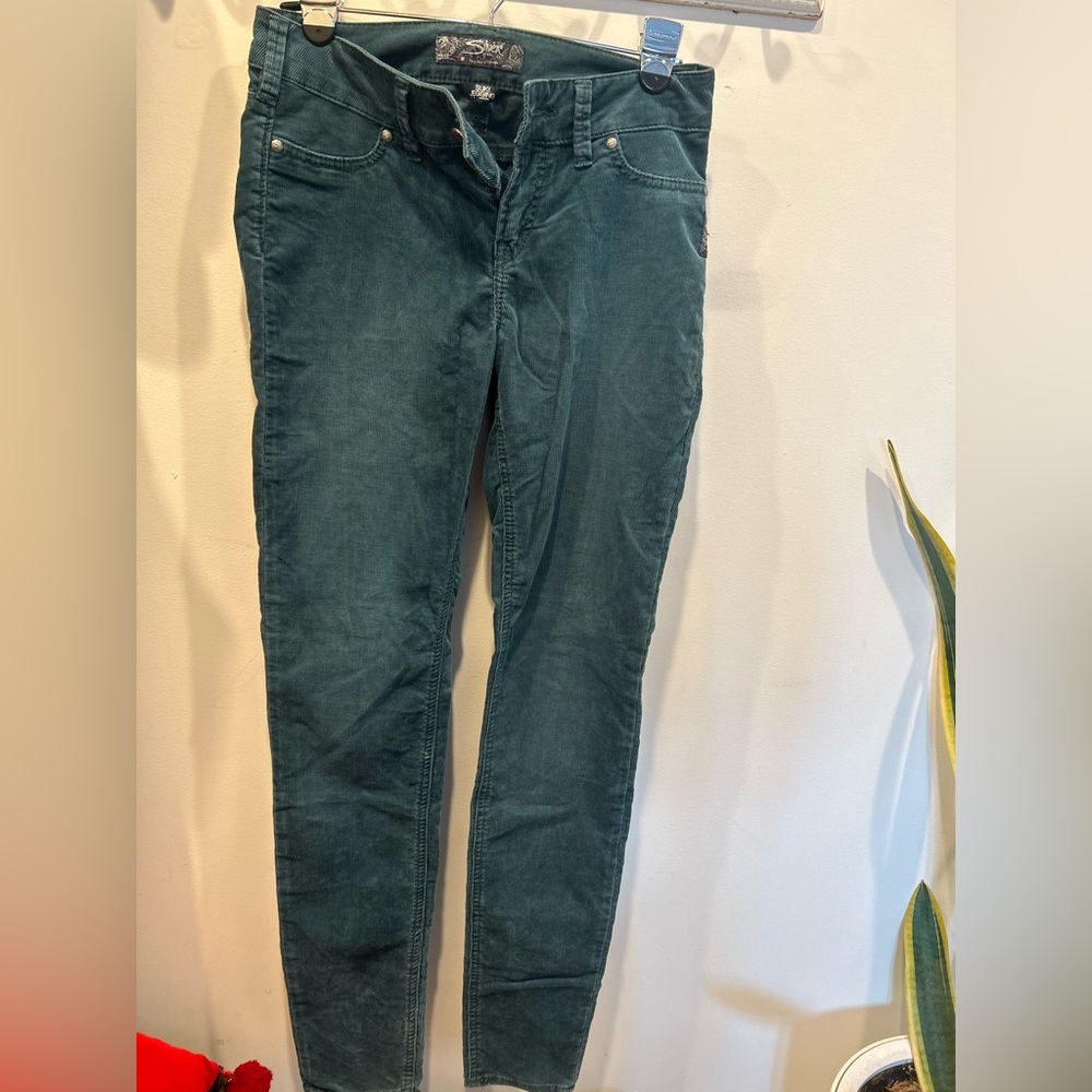 Teal Corduroy Jeggings from Silver Jeans